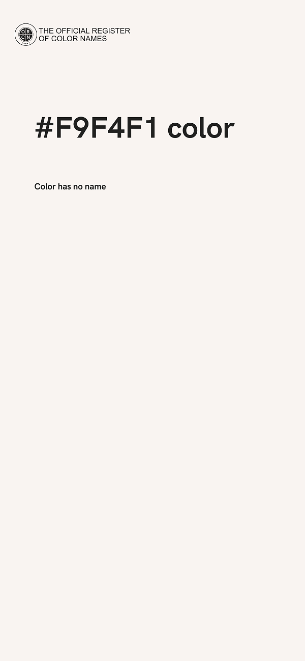 #F9F4F1 color image