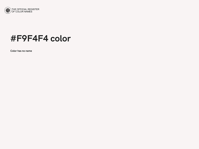 #F9F4F4 color image