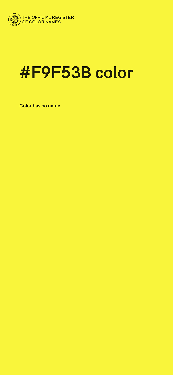 #F9F53B color image