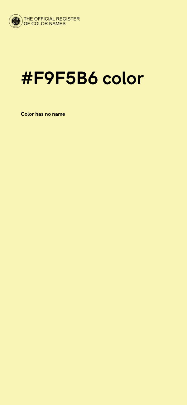#F9F5B6 color image