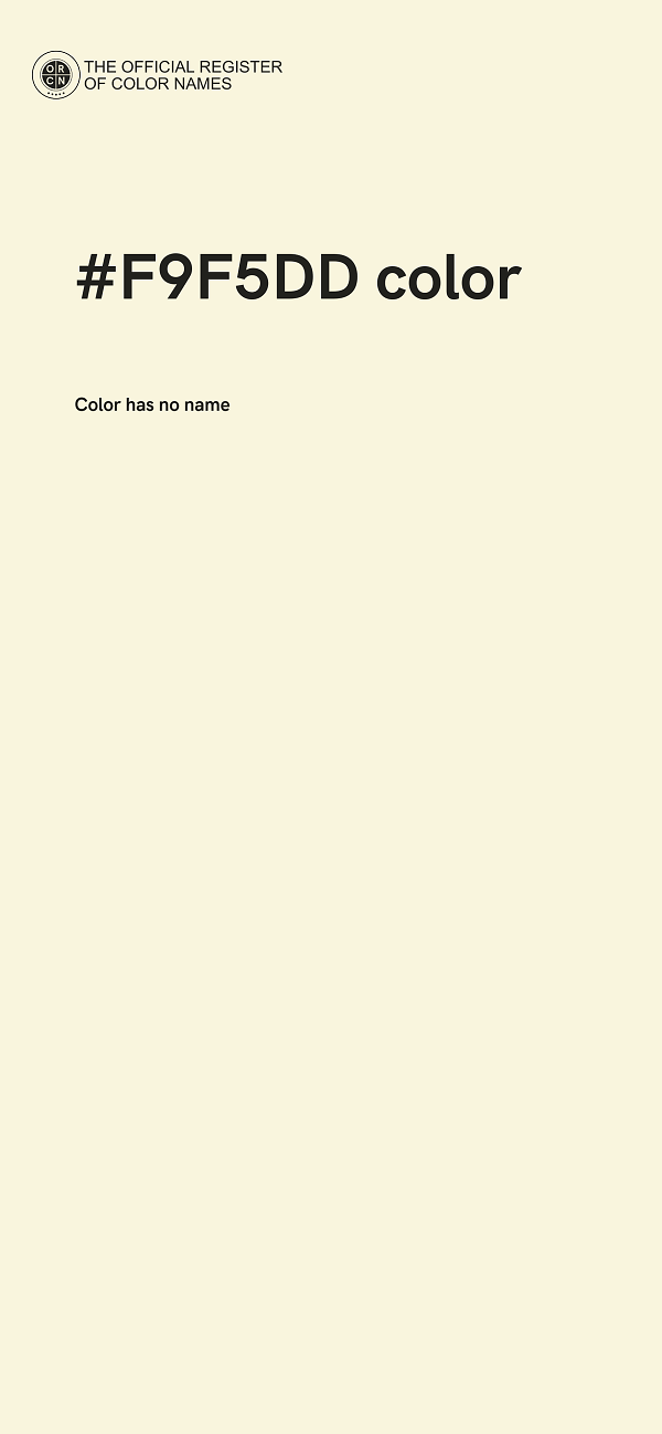 #F9F5DD color image