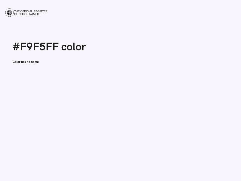 #F9F5FF color image