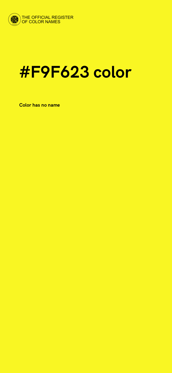 #F9F623 color image