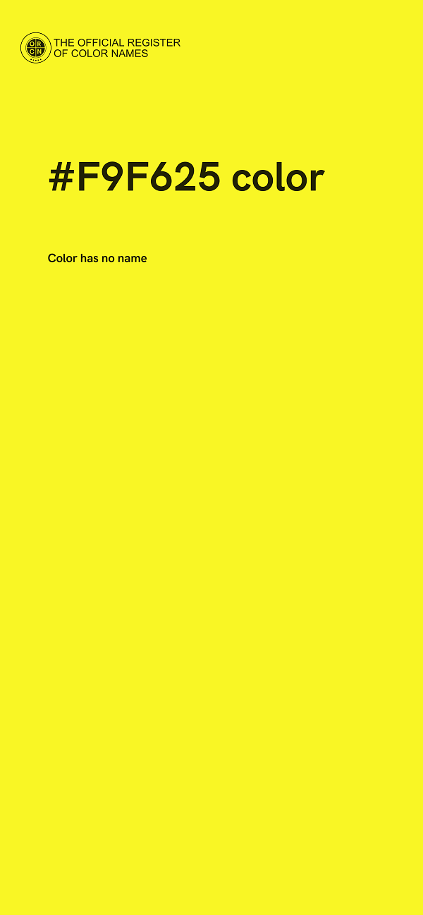 #F9F625 color image