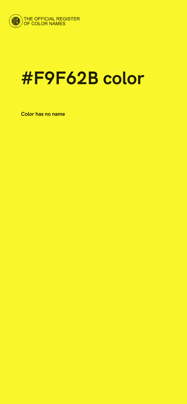 #F9F62B color image