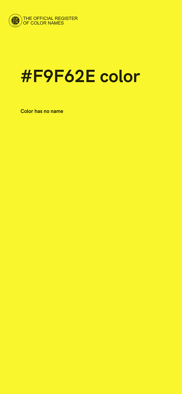 #F9F62E color image