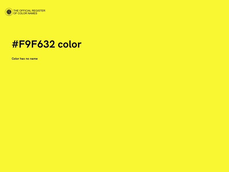 #F9F632 color image