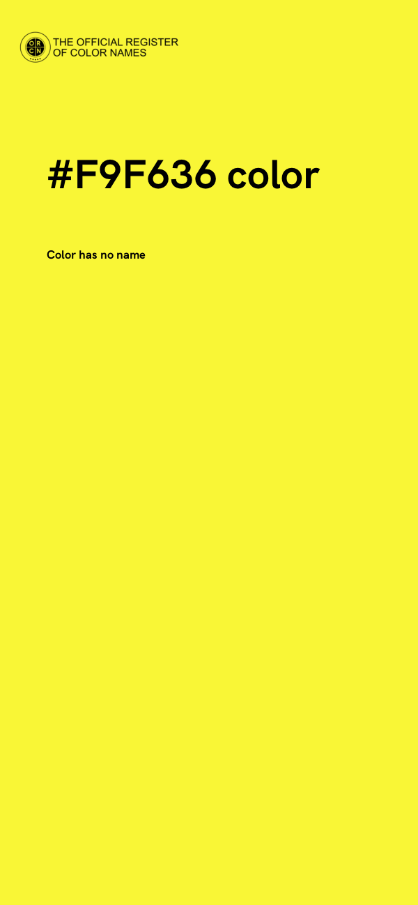 #F9F636 color image