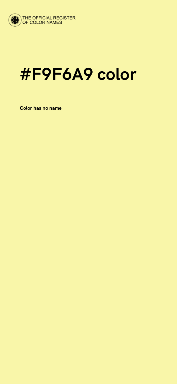#F9F6A9 color image