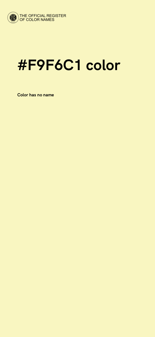 #F9F6C1 color image