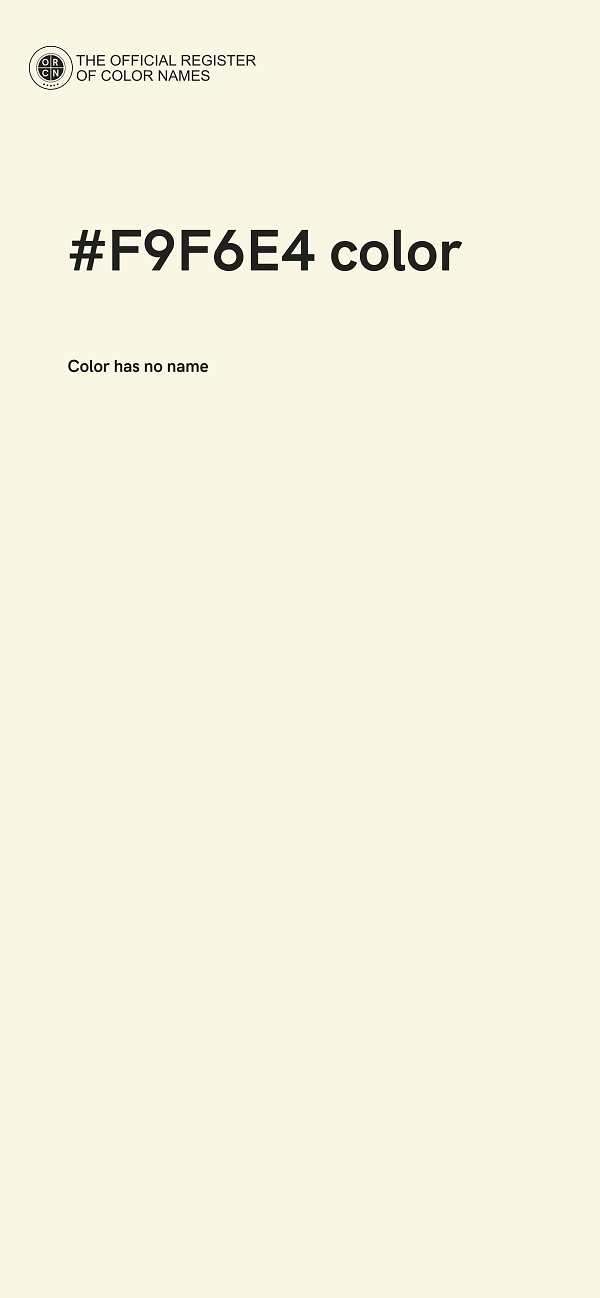 #F9F6E4 color image