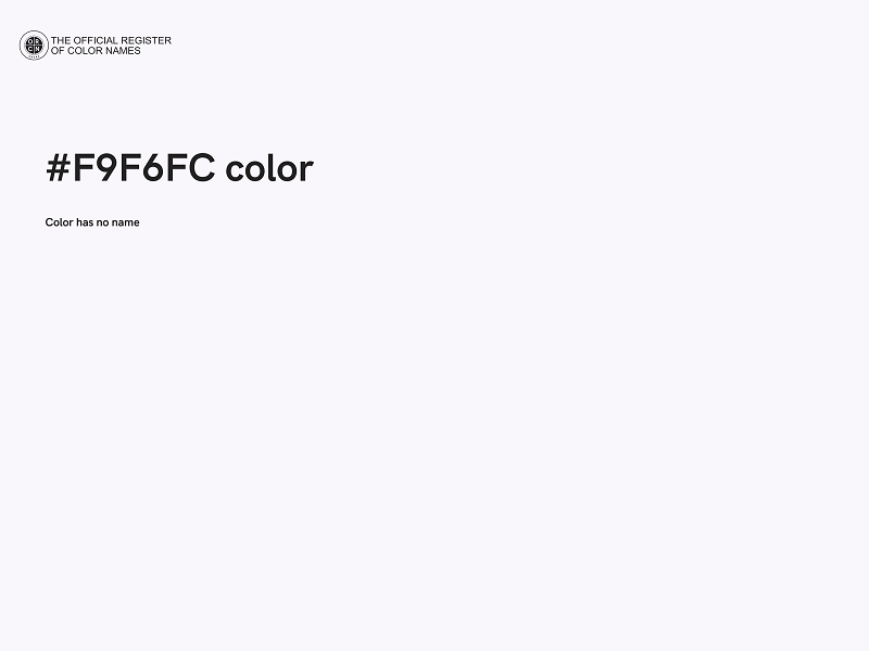 #F9F6FC color image