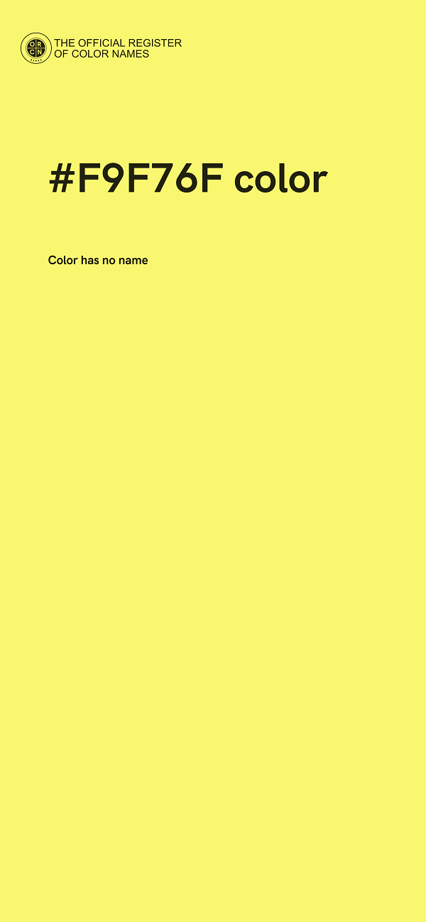 #F9F76F color image