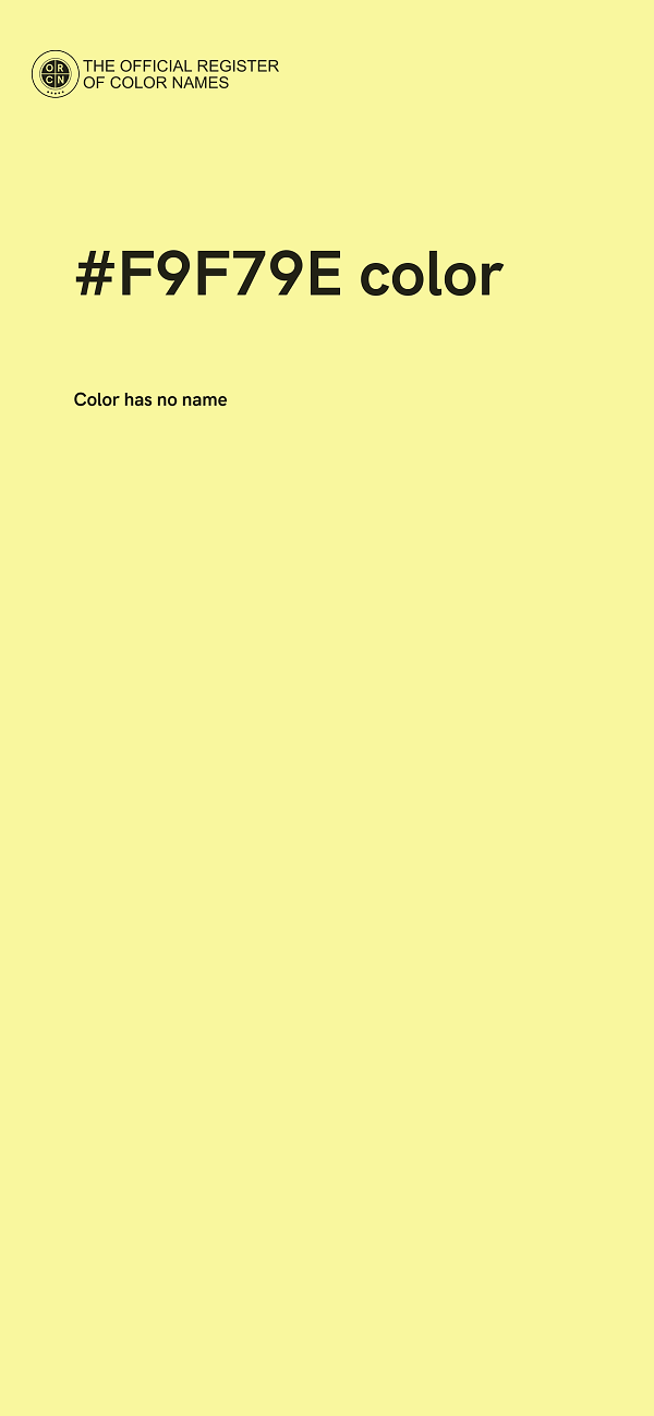 #F9F79E color image
