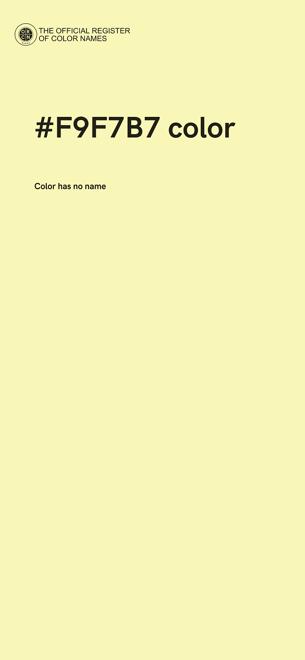 #F9F7B7 color image
