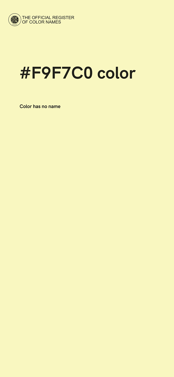 #F9F7C0 color image
