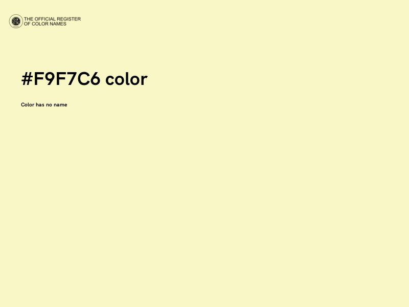 #F9F7C6 color image