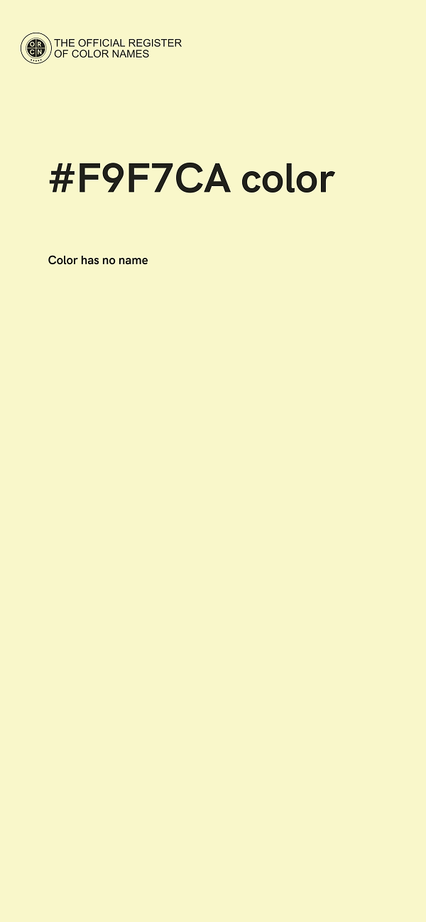 #F9F7CA color image