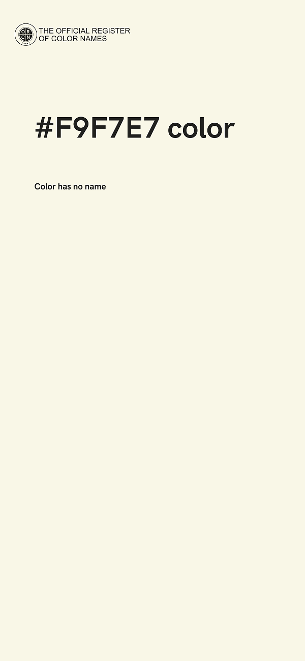 #F9F7E7 color image
