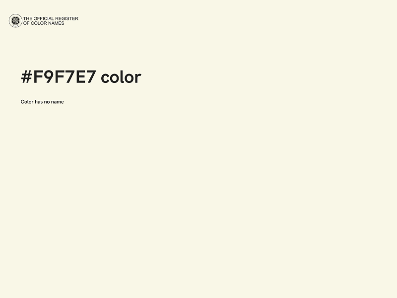 #F9F7E7 color image