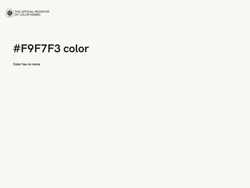 #F9F7F3 color image