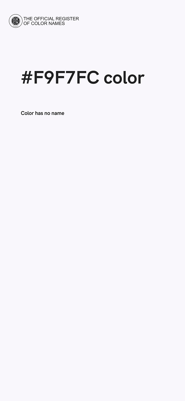 #F9F7FC color image