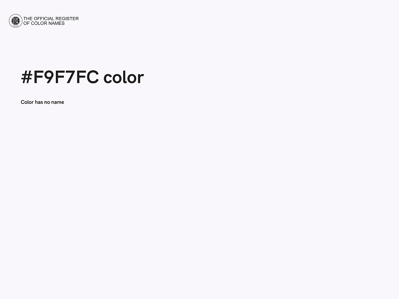 #F9F7FC color image