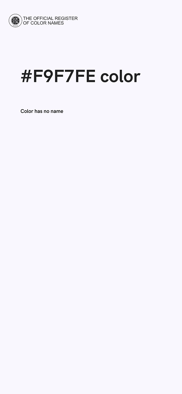 #F9F7FE color image