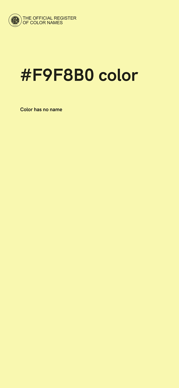 #F9F8B0 color image