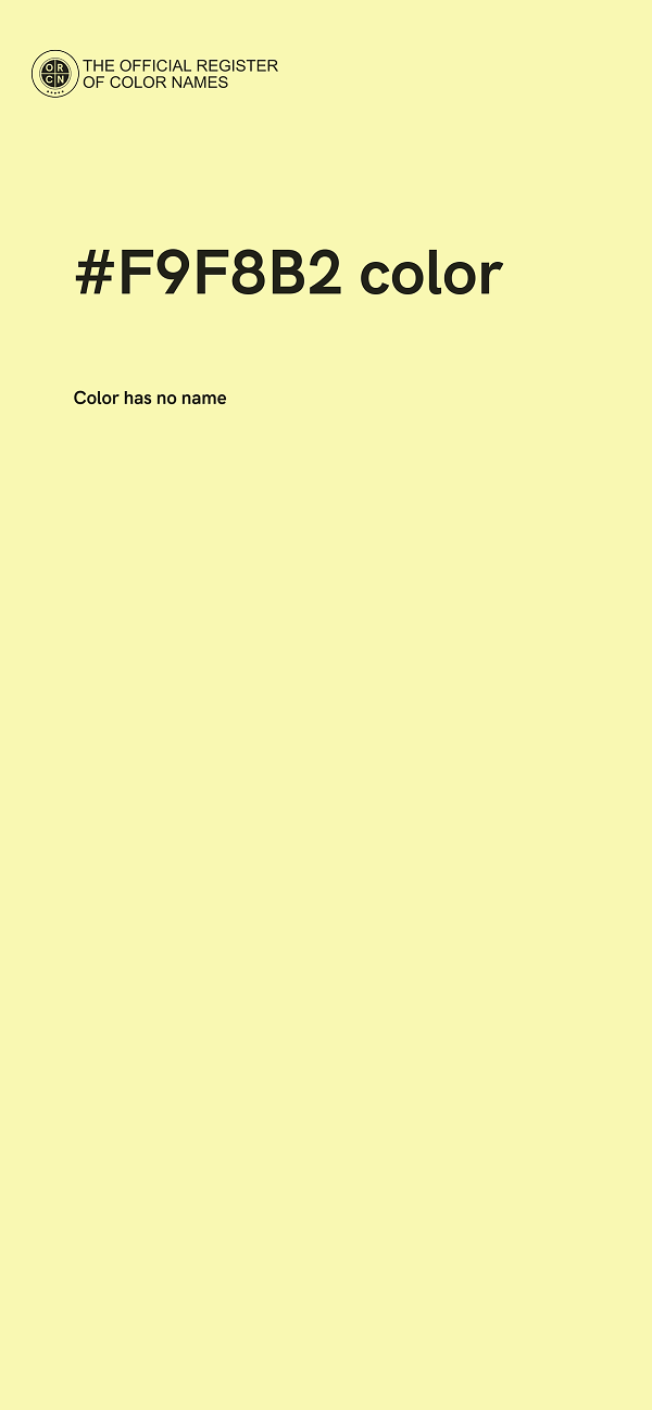 #F9F8B2 color image