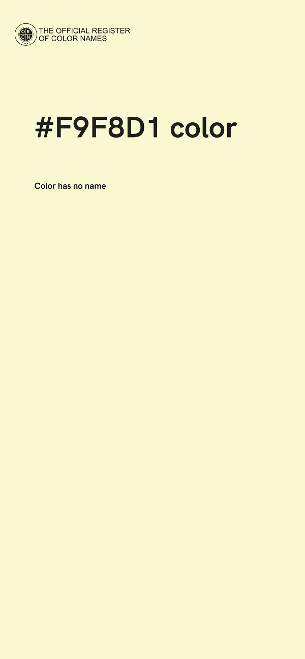 #F9F8D1 color image