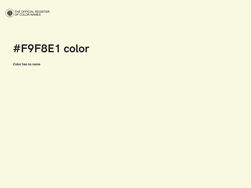 #F9F8E1 color image