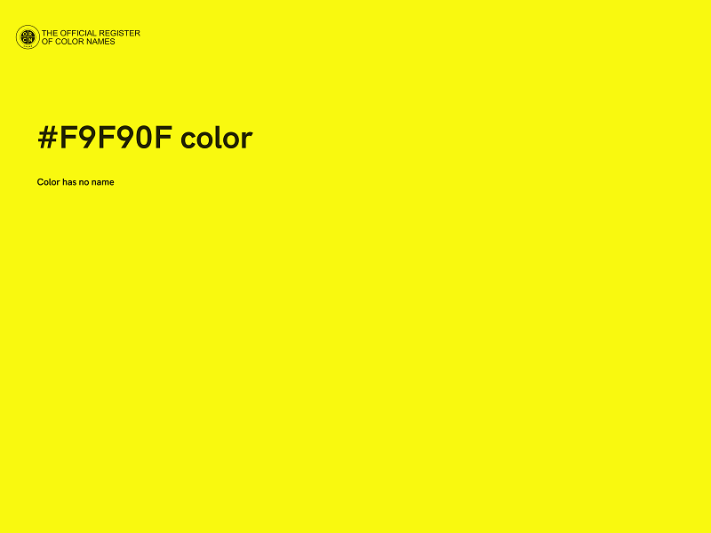 #F9F90F color image
