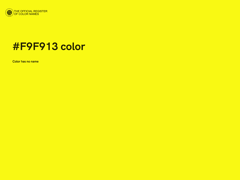 #F9F913 color image