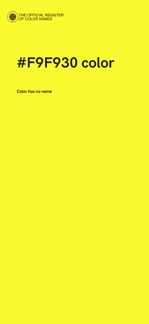 #F9F930 color image