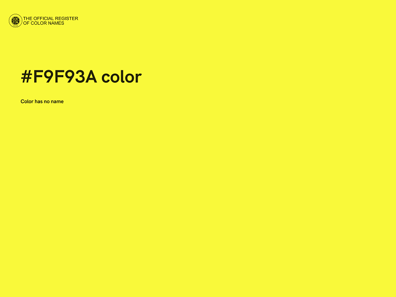 #F9F93A color image