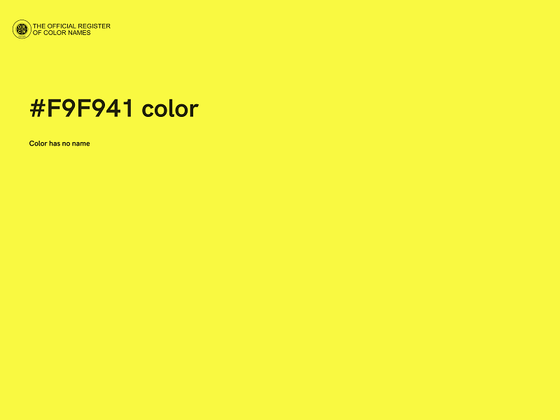 #F9F941 color image