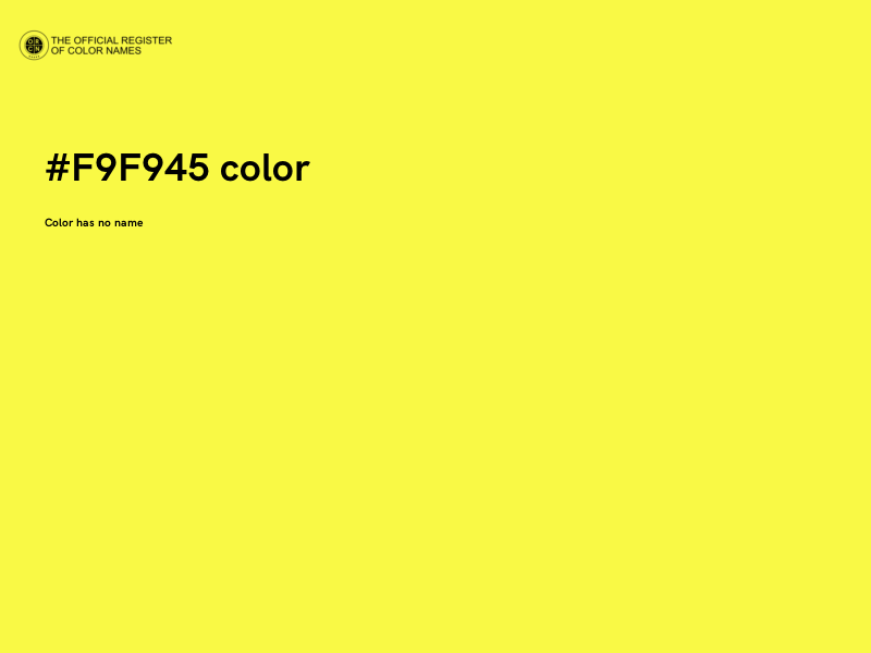 #F9F945 color image