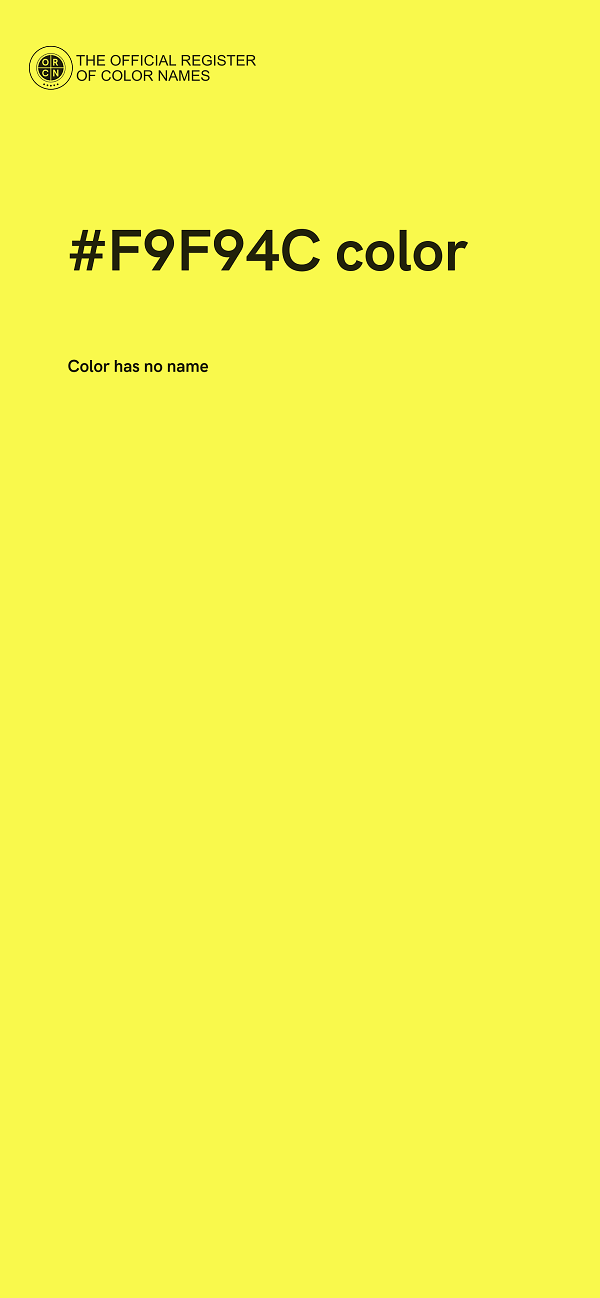 #F9F94C color image