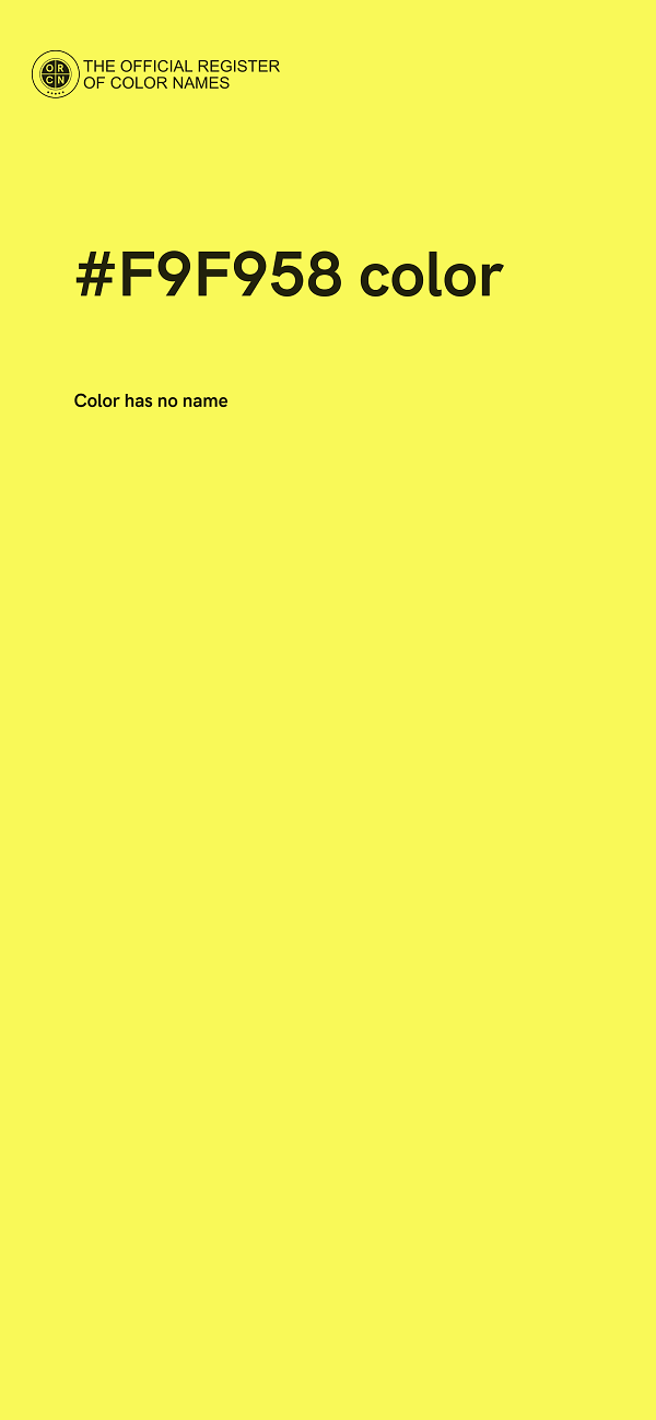 #F9F958 color image