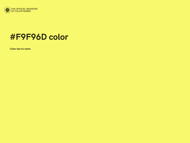 #F9F96D color image