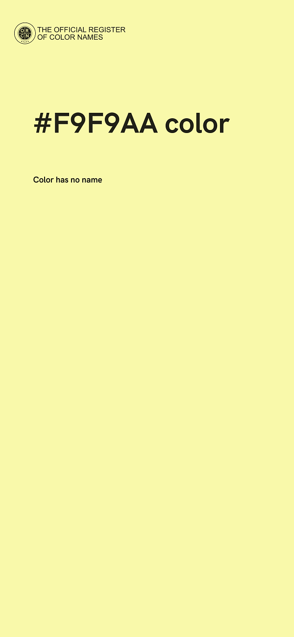 #F9F9AA color image