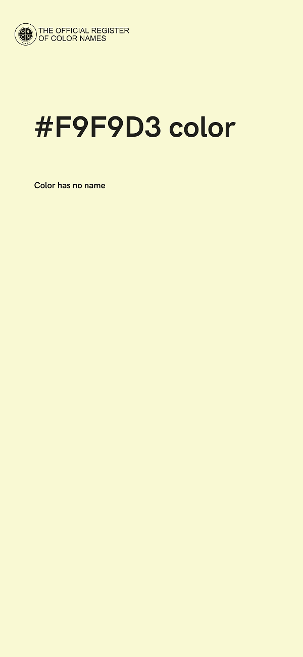 #F9F9D3 color image