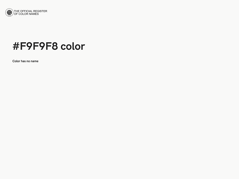 #F9F9F8 color image