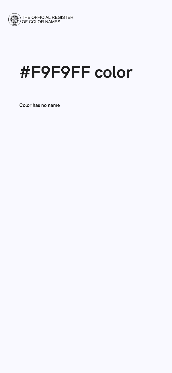 #F9F9FF color image