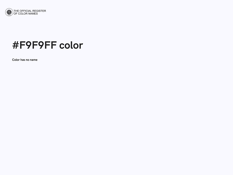 #F9F9FF color image