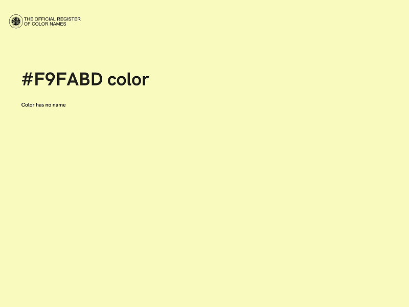 #F9FABD color image