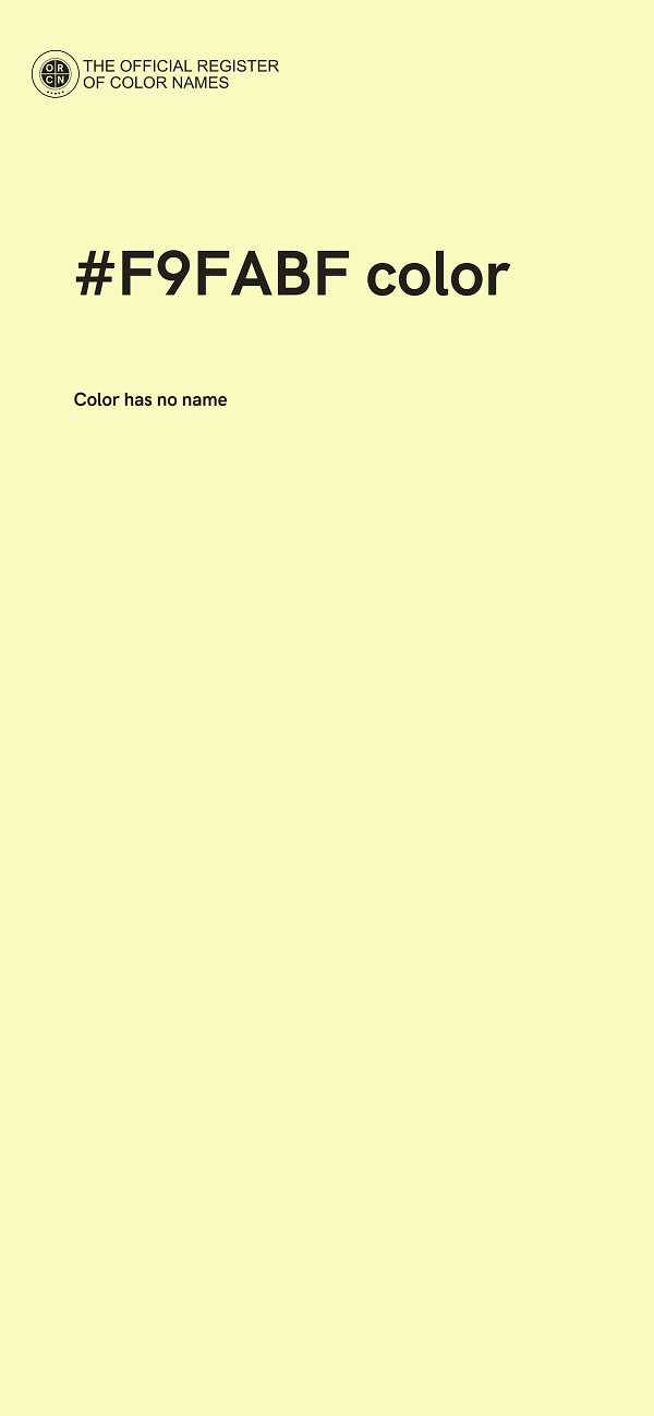 #F9FABF color image