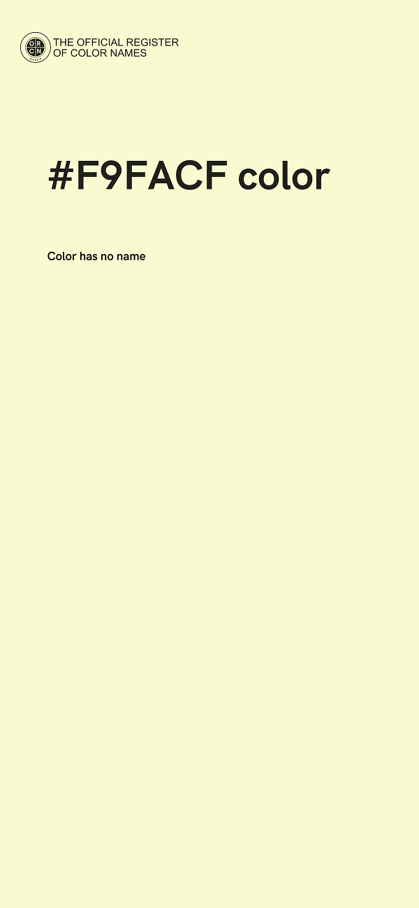 #F9FACF color image