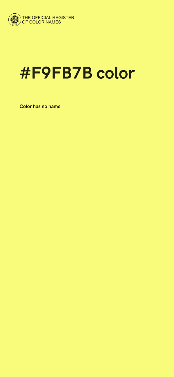 #F9FB7B color image